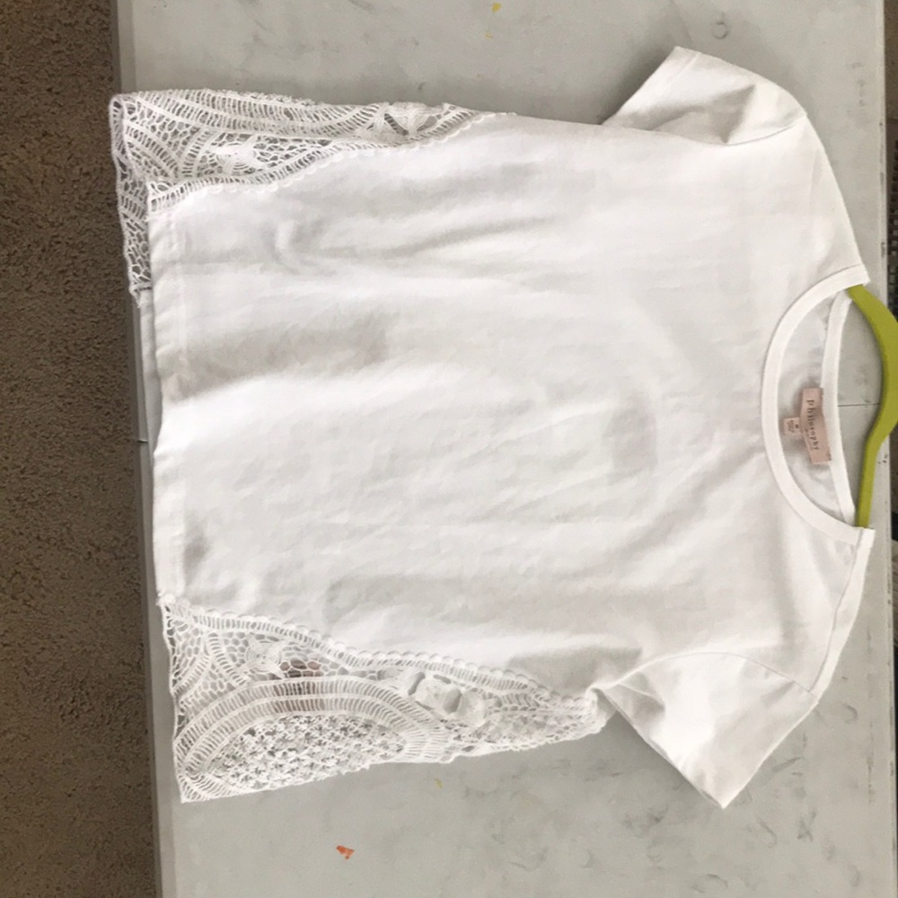 White philosophy t shirt